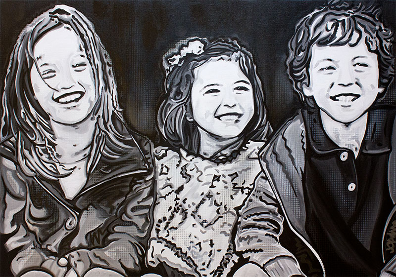 Painting The Kids - Joeri Opdam Kunst Art Hoofddorp